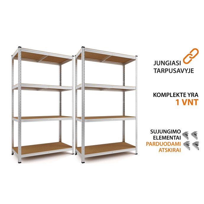 Sandėliavimo lentynos stelažai 150x75x40 PRO (3 vnt)