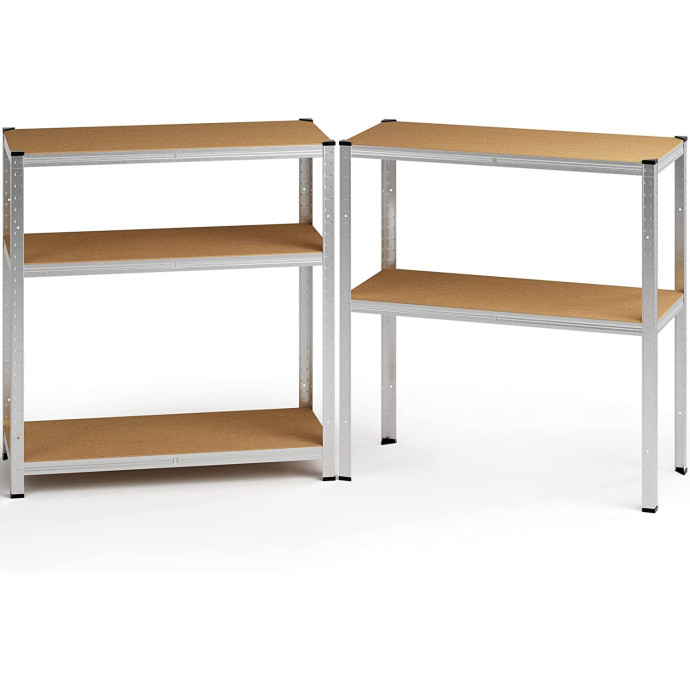 Sandėliavimo lentynos stelažai 180x90x40 PRO (2 vnt)