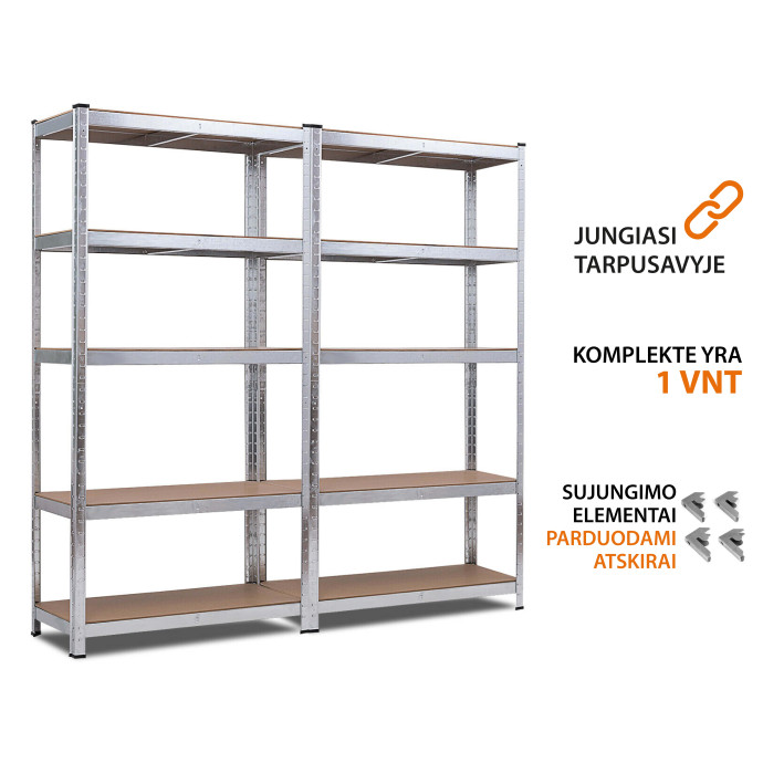 Sandėliavimo lentynos stelažai 180x90x45 PRO (2 vnt)