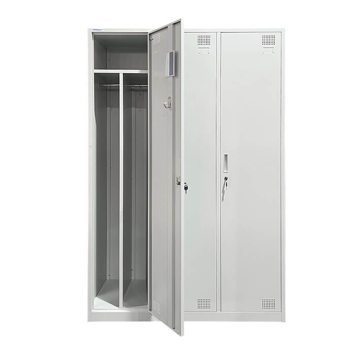 Metalinė persirengimo spintelė trivietė su pertvara Rehalt Systems 1800 x 1200 x 500 5