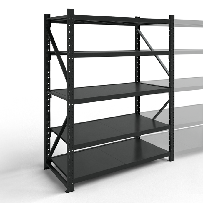 Stelažas 2500x1200x600 penkių lentynų Rehalt Systems bazinė dalis