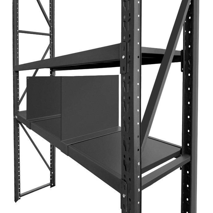 Metalinės pertvaros 50 cm gylio lentynoms, 2 vnt 3