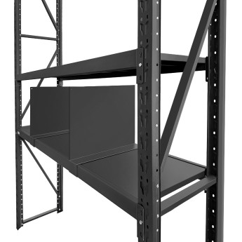 Metalinės pertvaros 60 cm gylio lentynoms, 2 vnt 3 Metalinės pertvaros 60 cm gylio lentynoms, 2 vnt 3