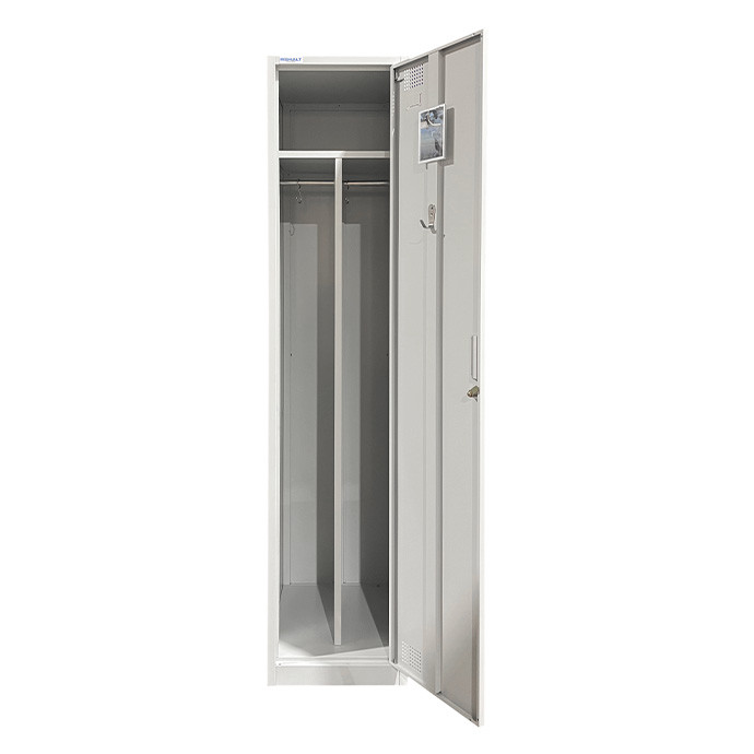 Metalinė persirengimo spintelė vienvietė su pertvara Rehalt Systems 1940 x 400 x 500 su reguliuojamomis kojelėmis 6