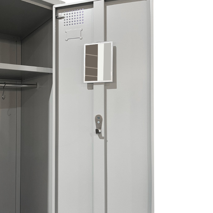 Metalinė persirengimo spintelė dvivietė su pertvara Rehalt Systems 1940 x 800 x 500 su reguliuojamomis kojelėmis 7