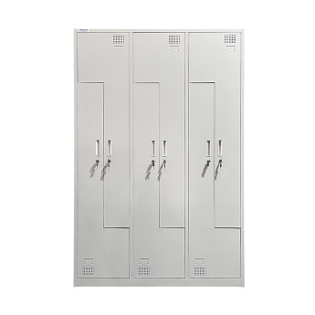 Metalinė persirengimo spintelė šešiavietė, dviejų lygių, L formos Rehalt Systems 1940 x 1200 x 500 su reguliuojamomis kojelėmis 2 Metalinė persirengimo spintelė šešiavietė, dviejų lygių, L formos Rehalt Systems 1940 x 1200 x 500 su reguliuojamomis kojelėmis 2