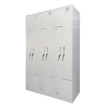 Metalinė persirengimo spintelė šešiavietė, dviejų lygių, L formos Rehalt Systems 1940 x 1200 x 500 su reguliuojamomis kojelėmis 3 Metalinė persirengimo spintelė šešiavietė, dviejų lygių, L formos Rehalt Systems 1940 x 1200 x 500 su reguliuojamomis kojelėmis 3