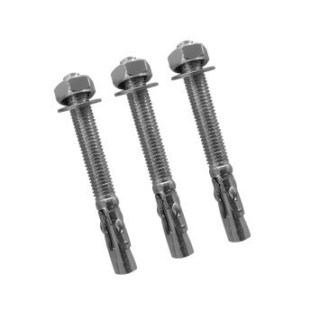 Lankstus įspėjamasis signalinis kelio stulpelis Eurostal 750 mm juodas su inkariniais varžtais (ankeriais) 6