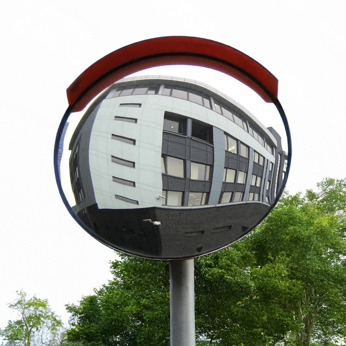 Sferinis kelio veidrodis d60 cm Eurostal Raudonas