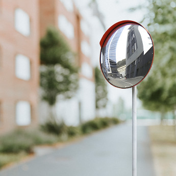 Sferinis kelio veidrodis d60 cm Eurostal Raudonas