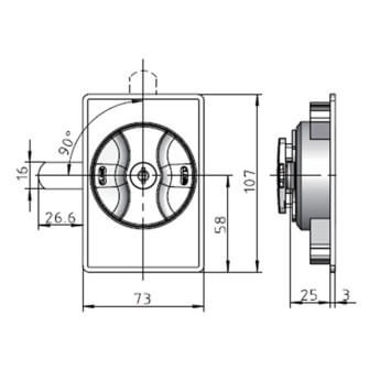 Atsarginė spynelė dokumentų spintoms 6