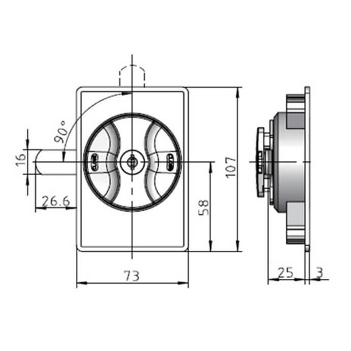 Atsarginė spynelė dokumentų spintoms 6