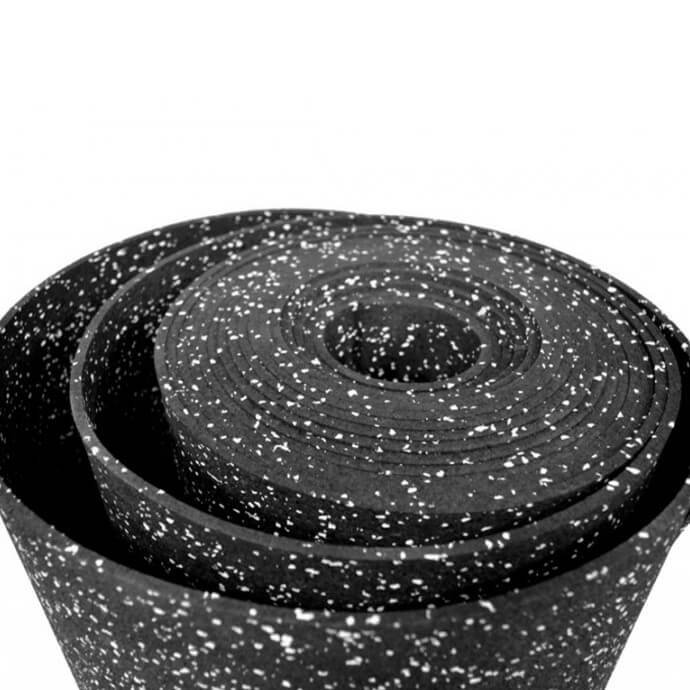 Guminė grindų danga 4x1200x10000 mm - su baltomis granulėmis 6