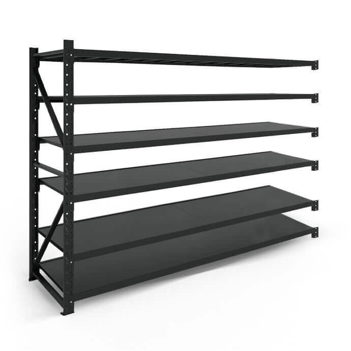 Metāla plaukti 2500x1200x400 ar 6 plauktu